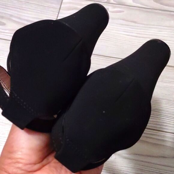 (38-2940) Women's Suede High Heel Open Toe Sz 10 - Picture 8 of 12